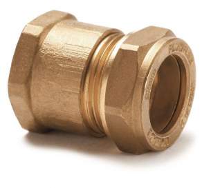Center Compression Fittings -  Tradefix Straight Compression Female Connector 22mm X 3/4inch